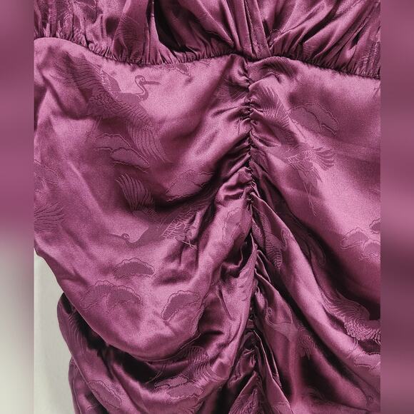 Ronny Kobo Plunge Neckline Michelle long sleeve Mini Dress Small - Picture 8 of 9